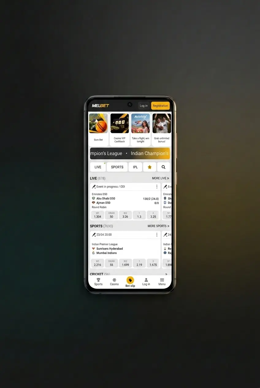 Melbet APK download steps on Android showing install from unknown sources setting and app setup guide