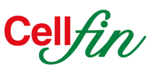 Cellfin logo.
