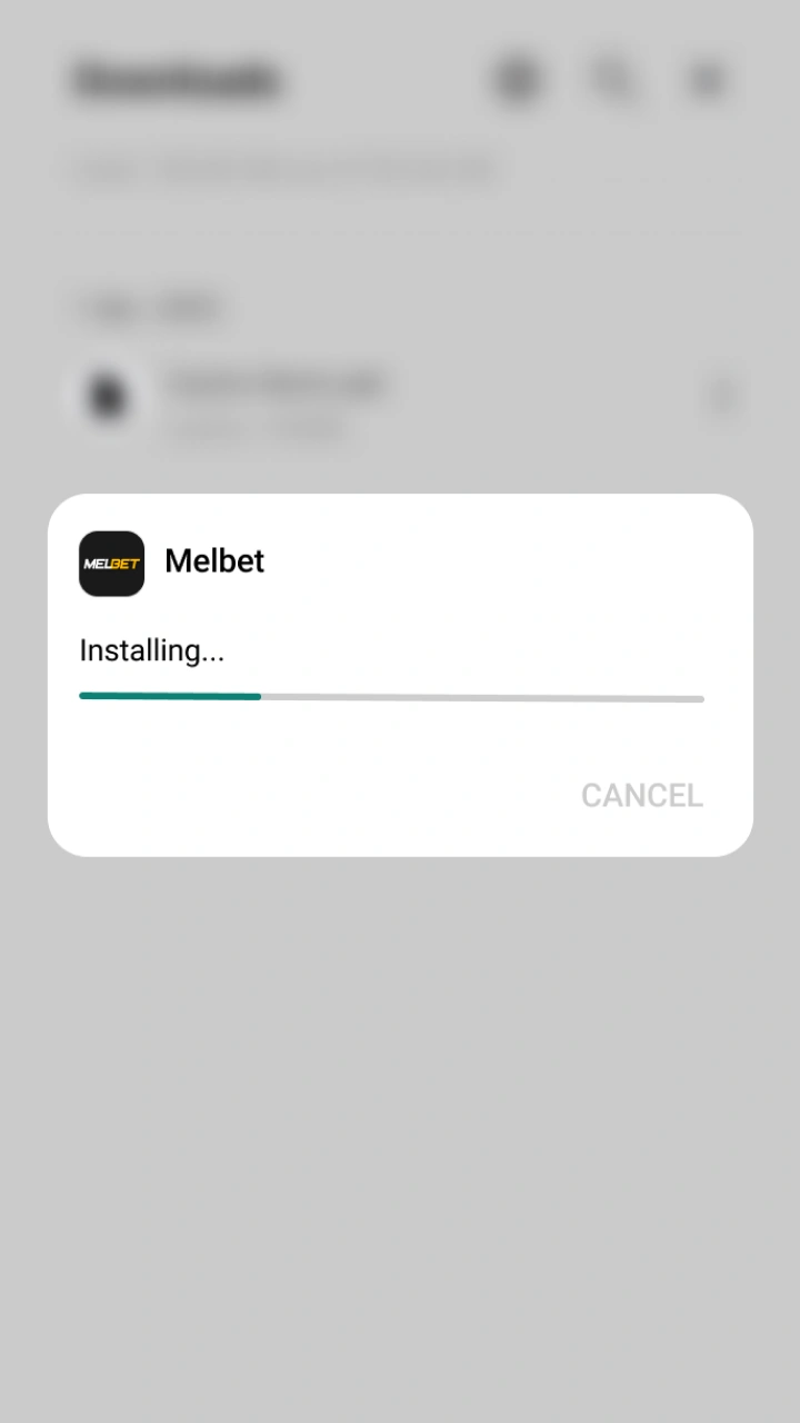 The official Melbet mobile app installs quickly and easily on your Android smartphone.